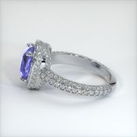 3.00 Ct. Color Change Sapphire Ring, 14K White Gold 4